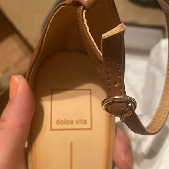 NIB Dolce Vita Sandals Flavia Dark Brown Stella Heels - Picture 12 of 12